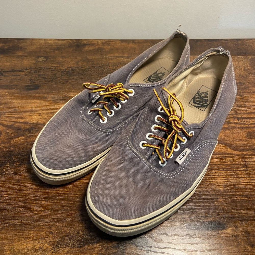Vans x J. Crew Washed Authentic Sneakers Size 10